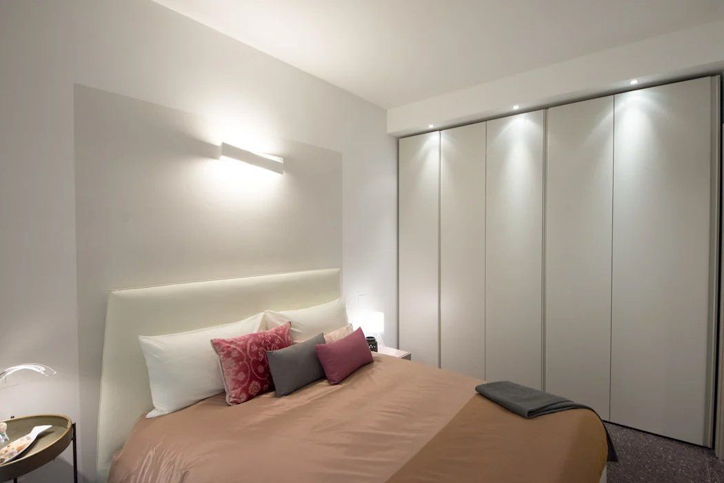 camera da letto appartamento ristrutturato al mare