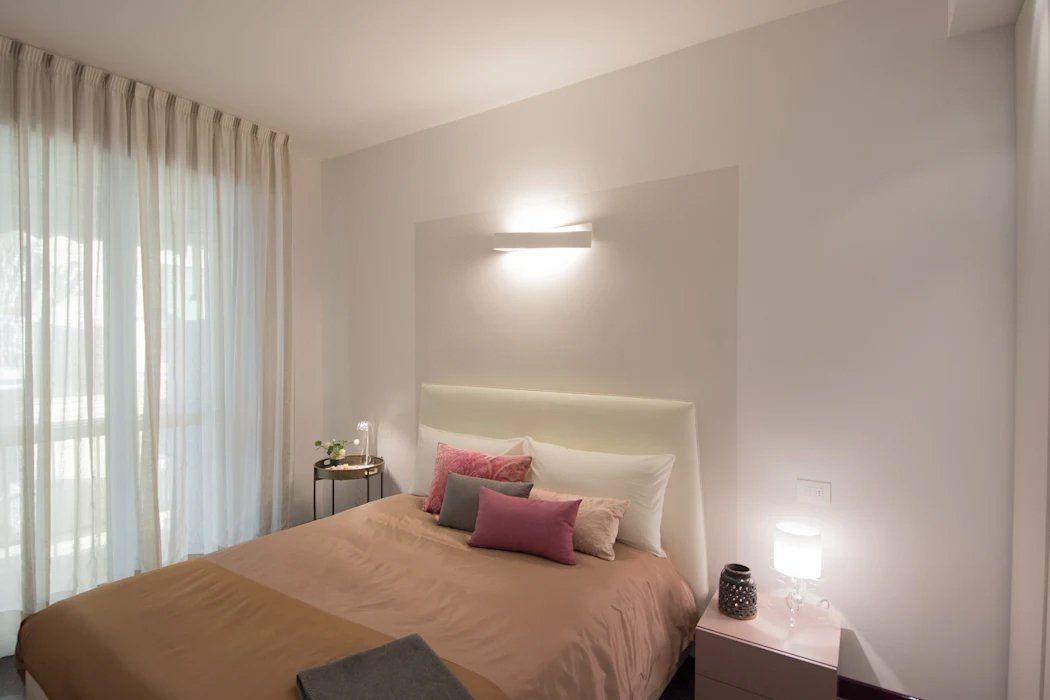 camera da letto appartamento ristrutturato al mare