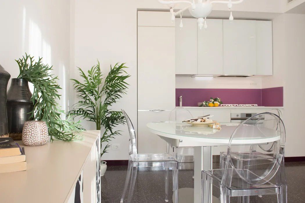cucina soggiorno appartamento ristrutturato al mare