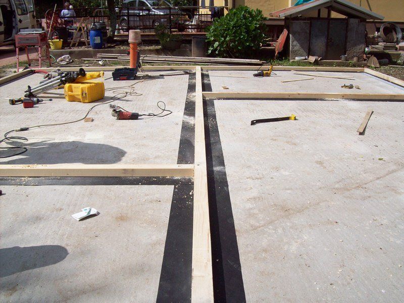 Griglia in legno per costruzioni