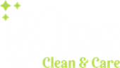A white background with green letters that say clean and care.