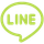 A green speech bubble with the word line inside of it
