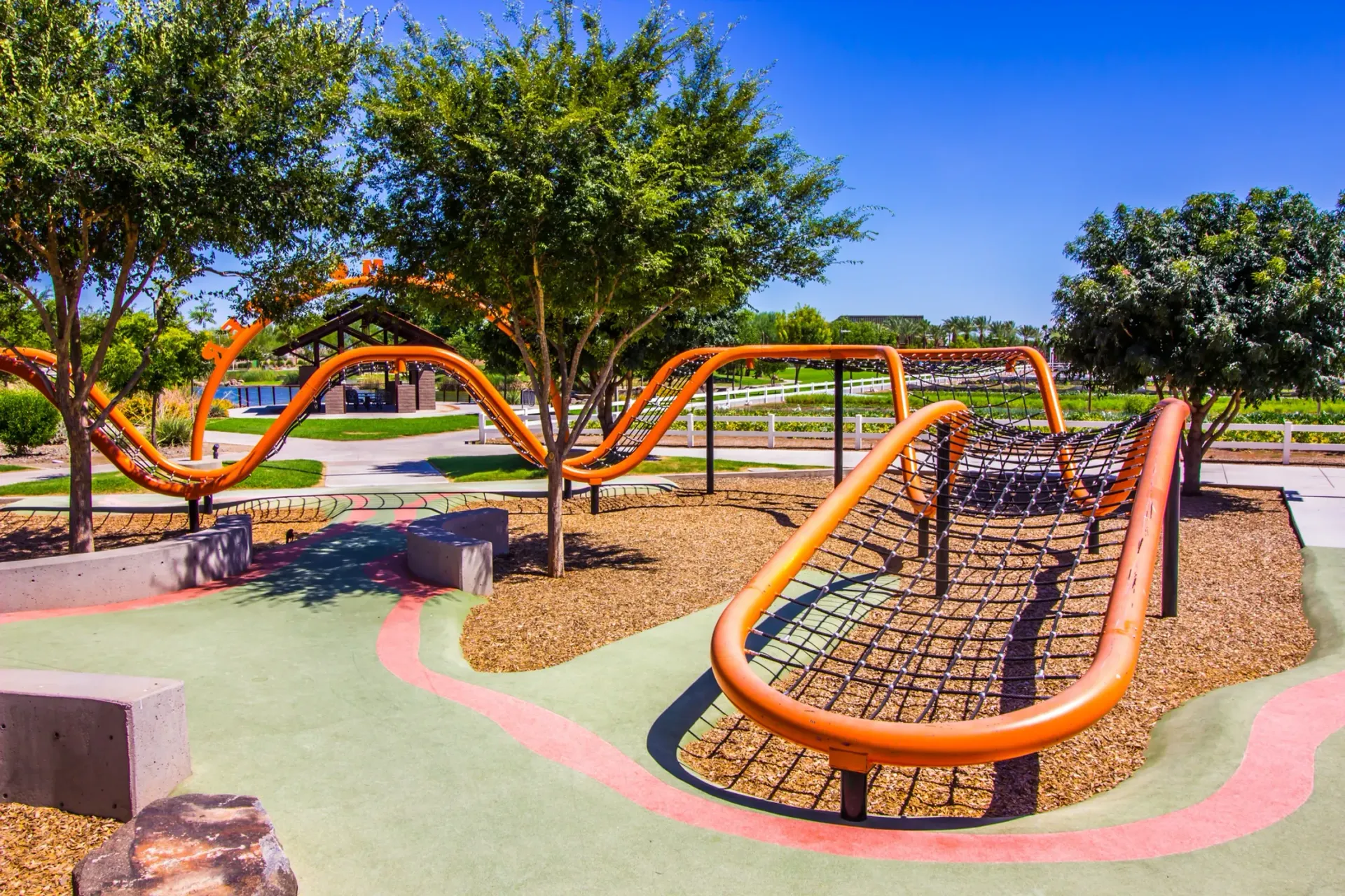 Playground with Orange Climbing Structures — Bespoke Legal Group In Southport, QLD