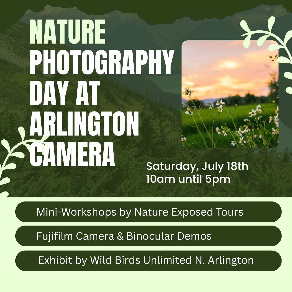 Nature Photography Day at Arlington Camera image