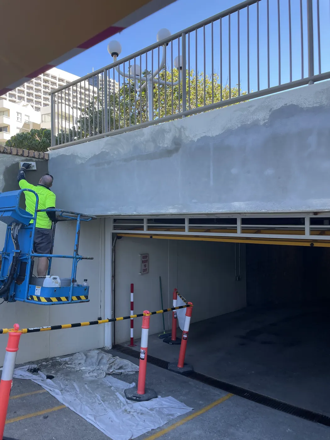 Driveway Entrance Concrete Repair