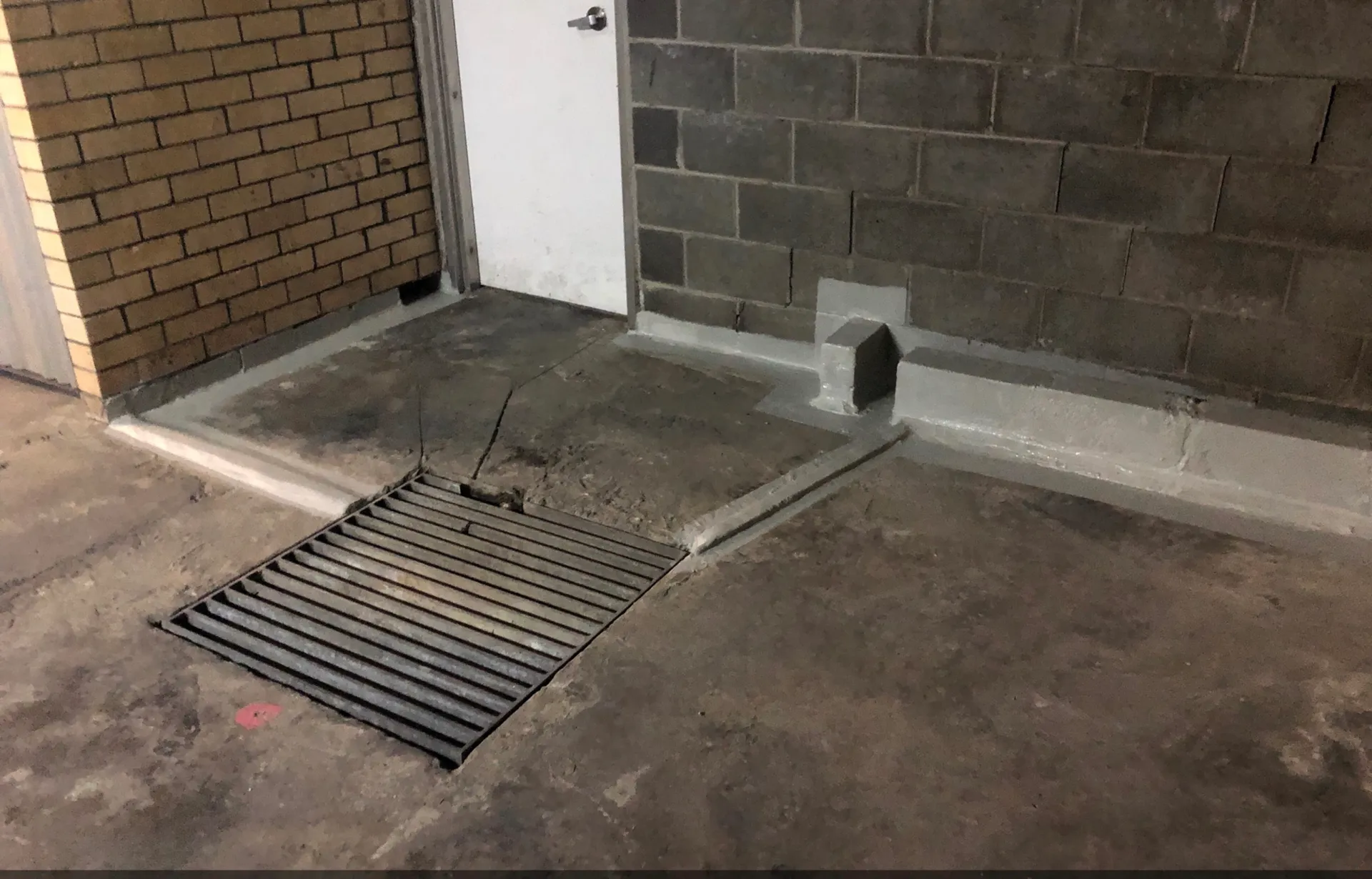 Basement Spoon Drain Installation