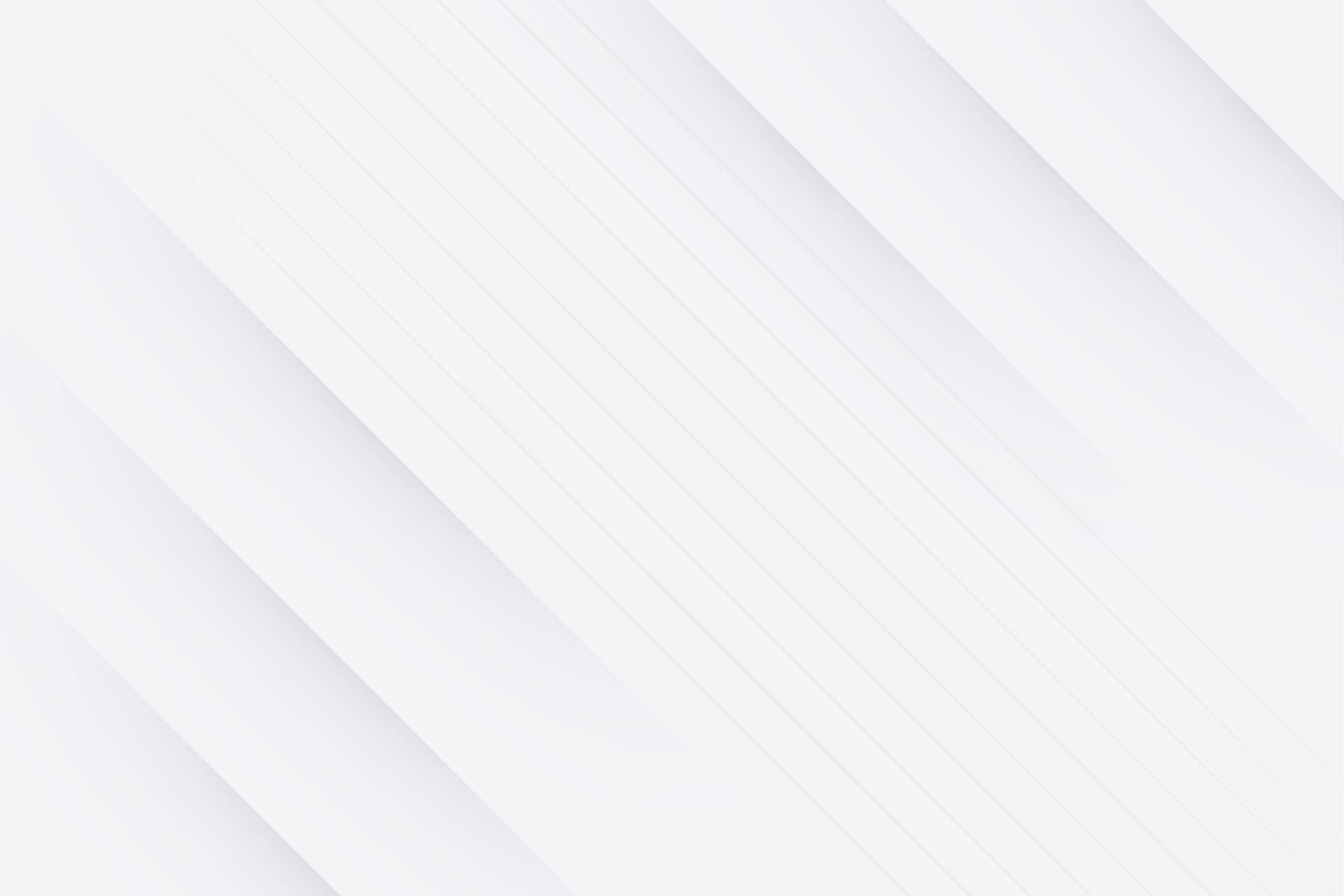 Fondo abstracto gris claro con rayas blancas diagonales y sombras suaves.