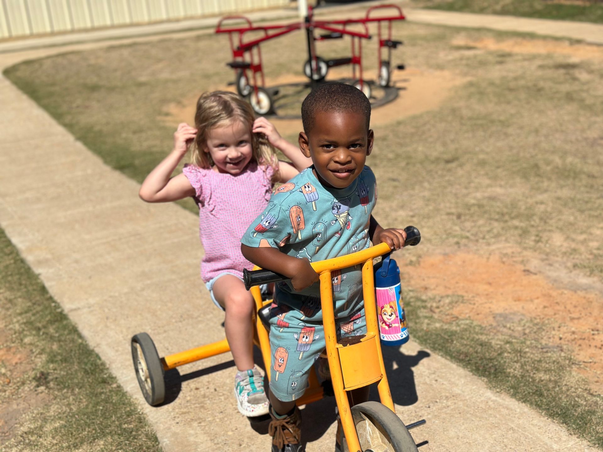 4 Year Old Girl Getting an Apple — Tyler, TX — Stepping Stone School