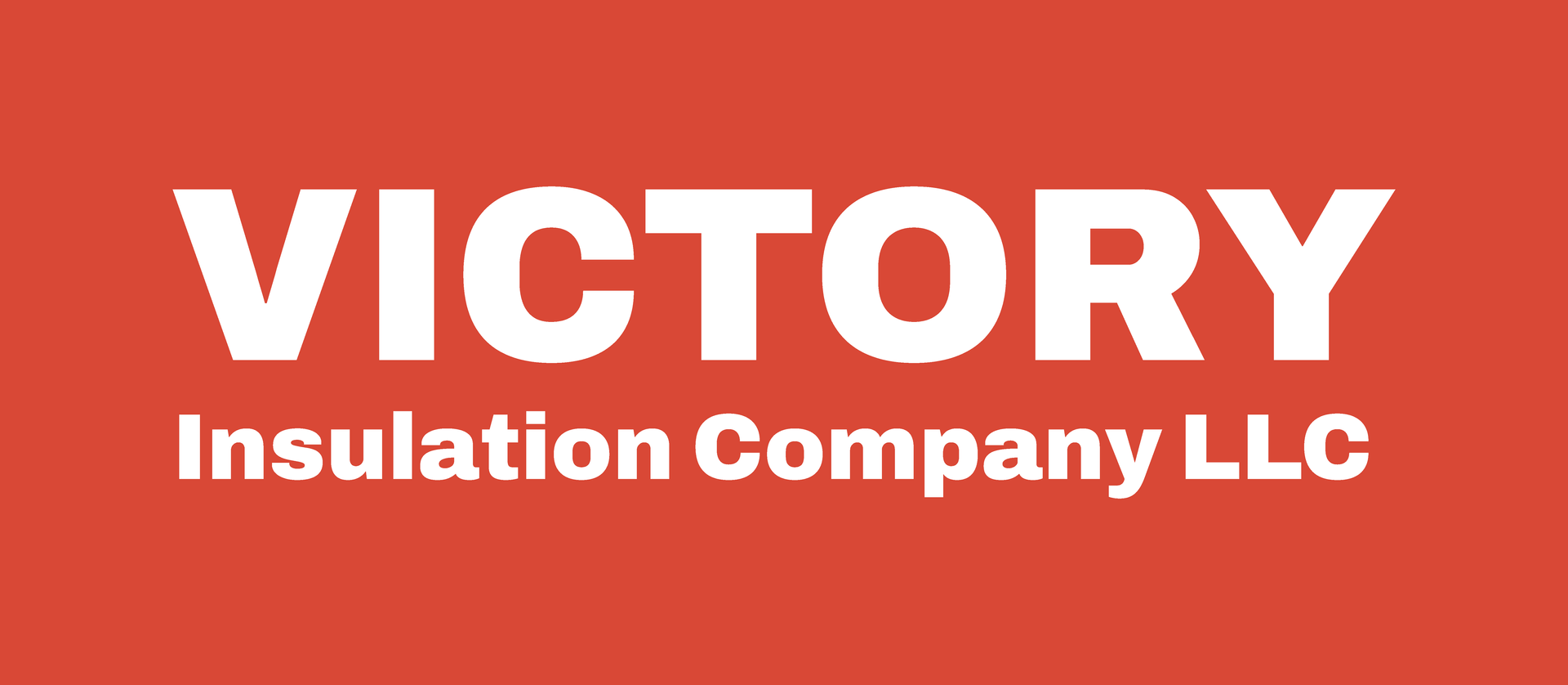 Victory Insulation Company LLC logo in white on a red background