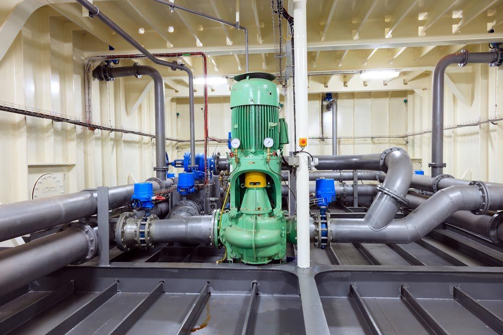 Green Pump and Piping System in an Industrial Setting — Keyeng in Slade Point, QLD