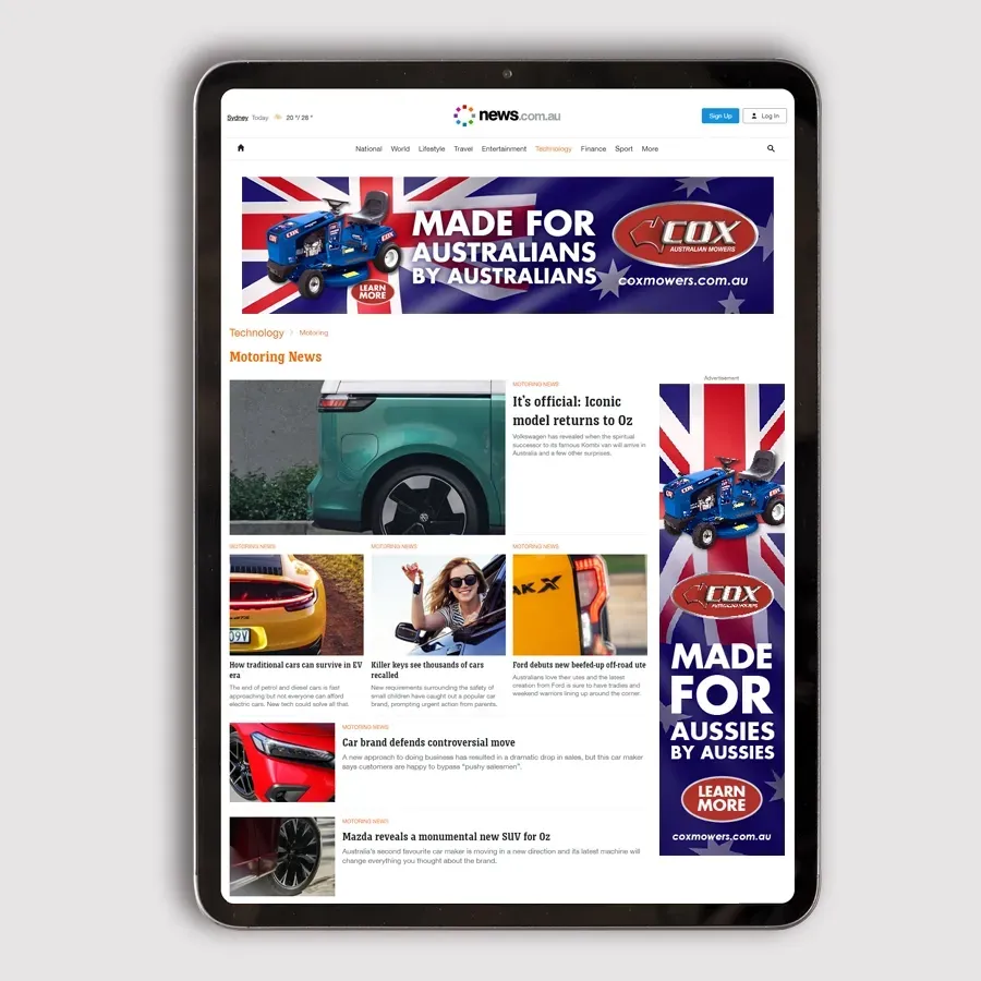 Cox Australian Mowers