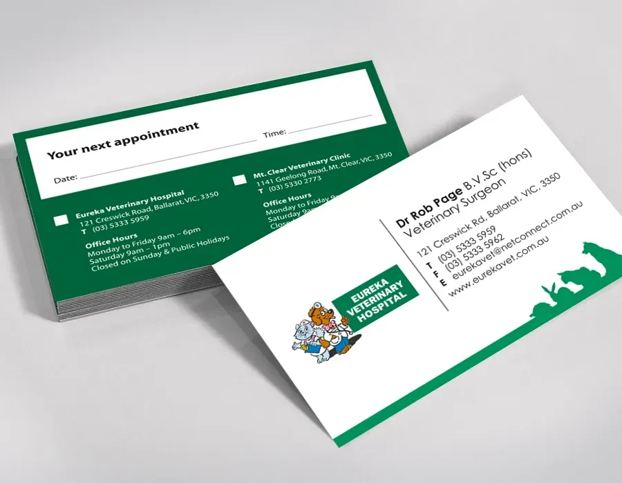Eureka Vet Business Cards