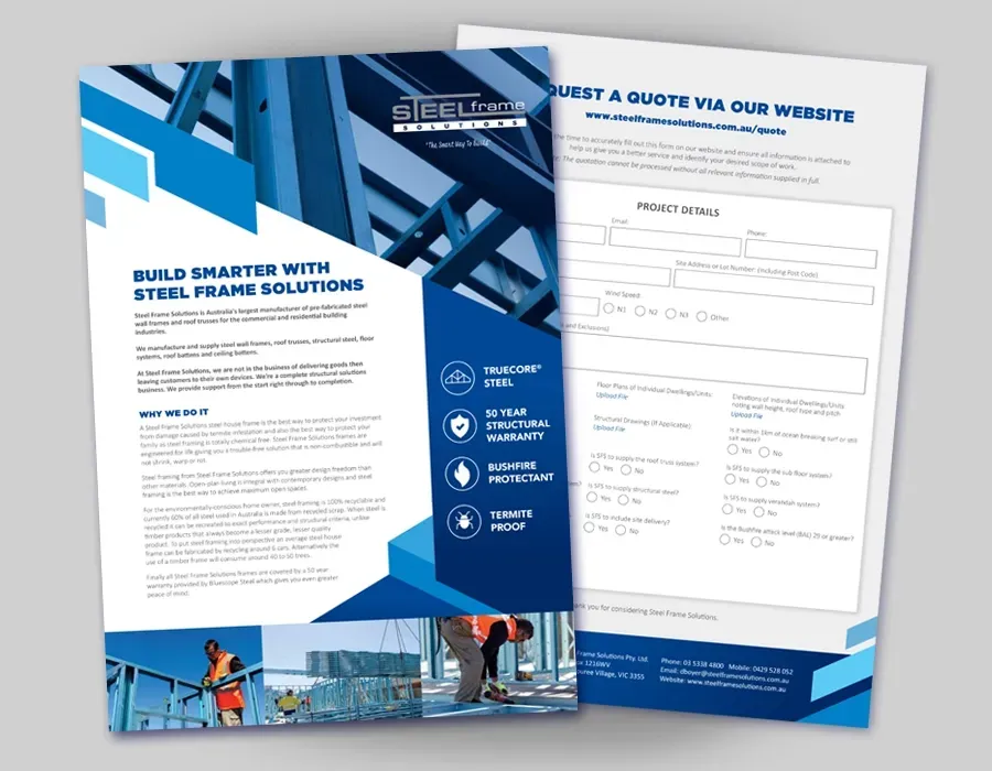 Steel Frame Solutions Flyer