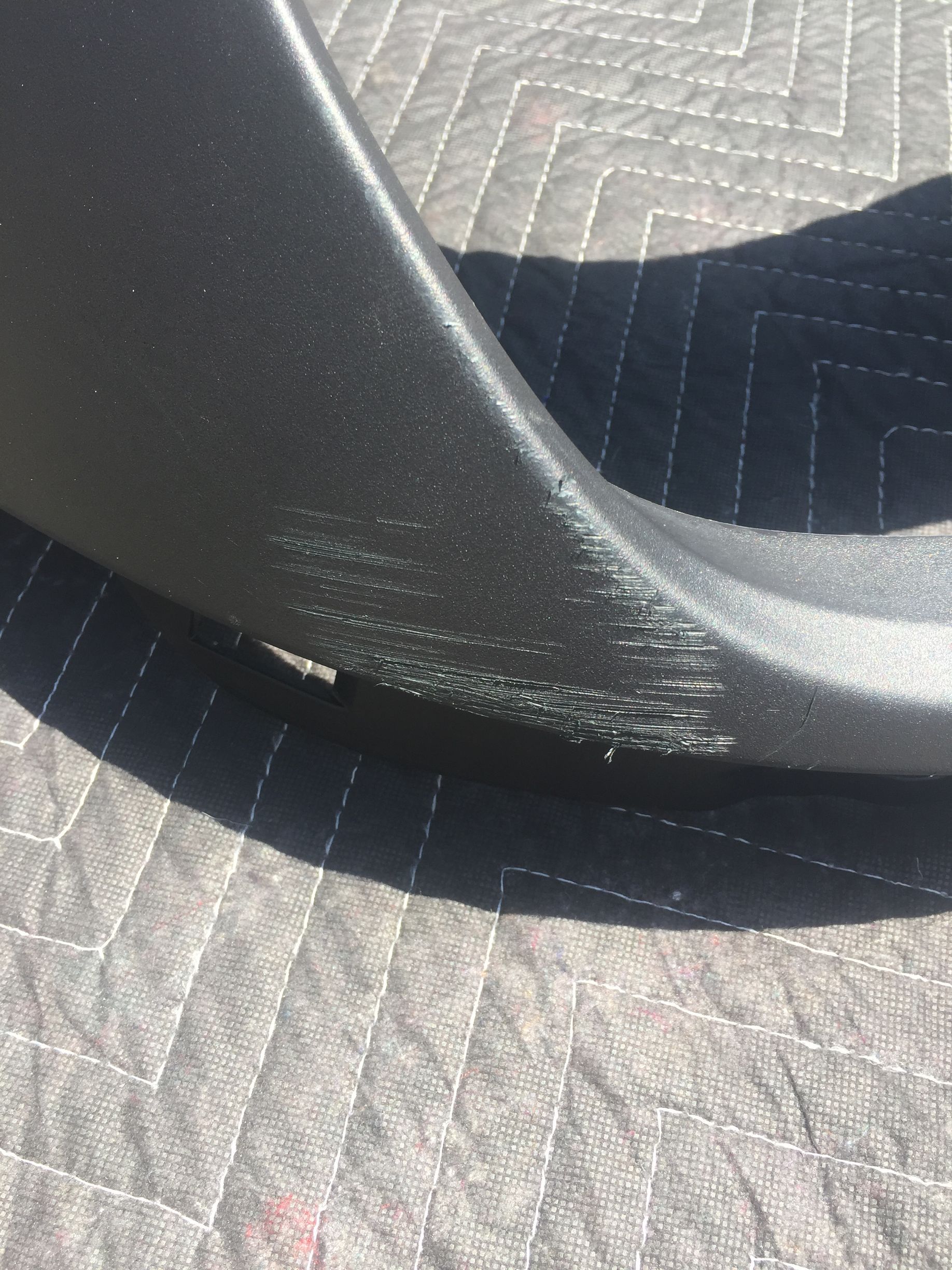 Plastic Bumper scratches