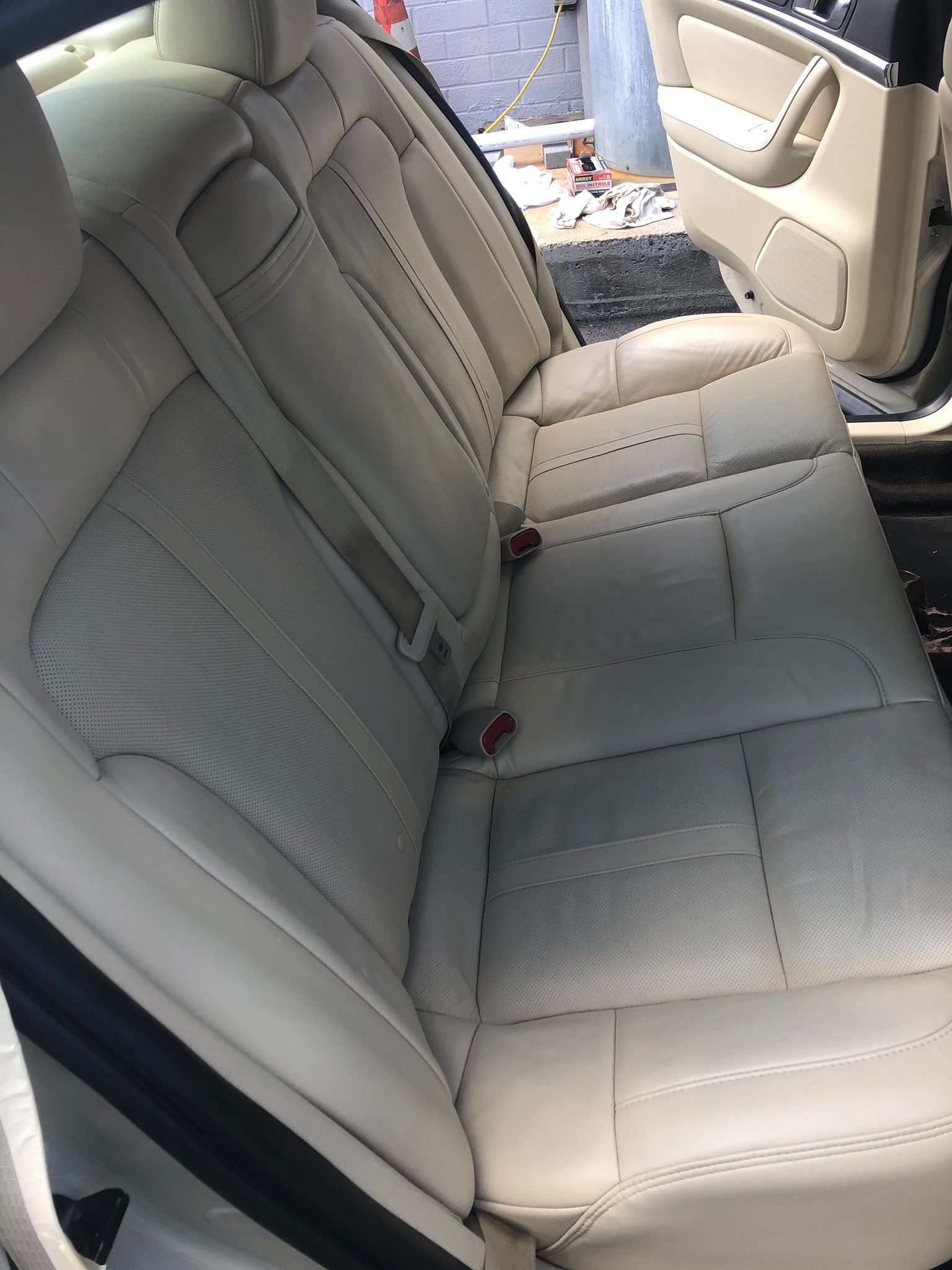 Leather seat dye repair