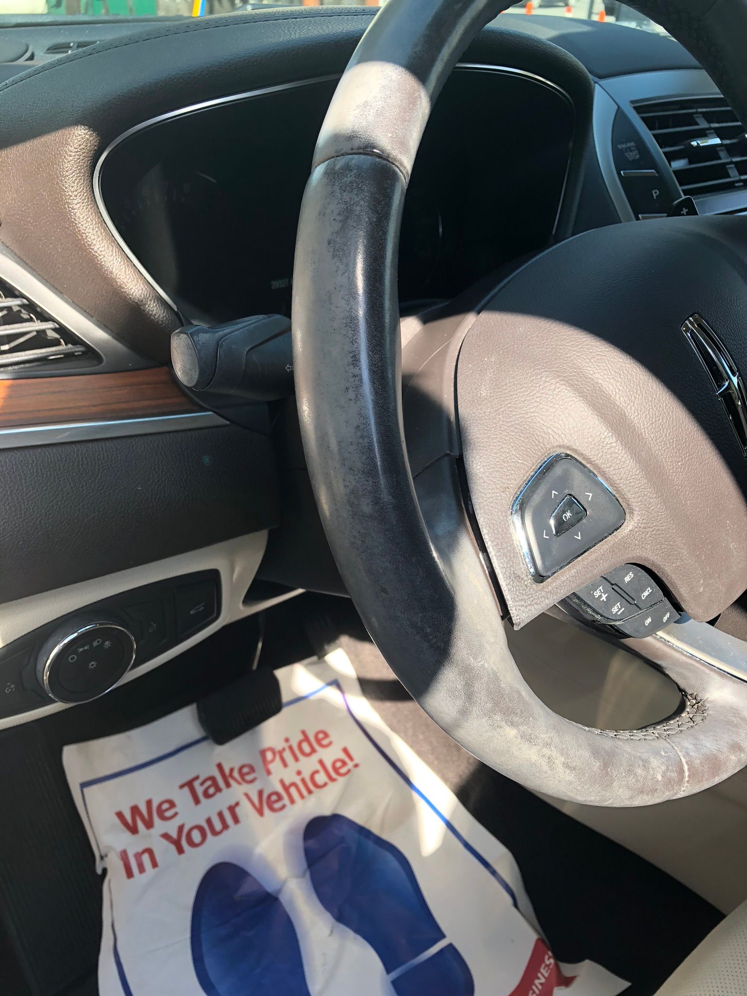 Steering Wheel faded and discolored