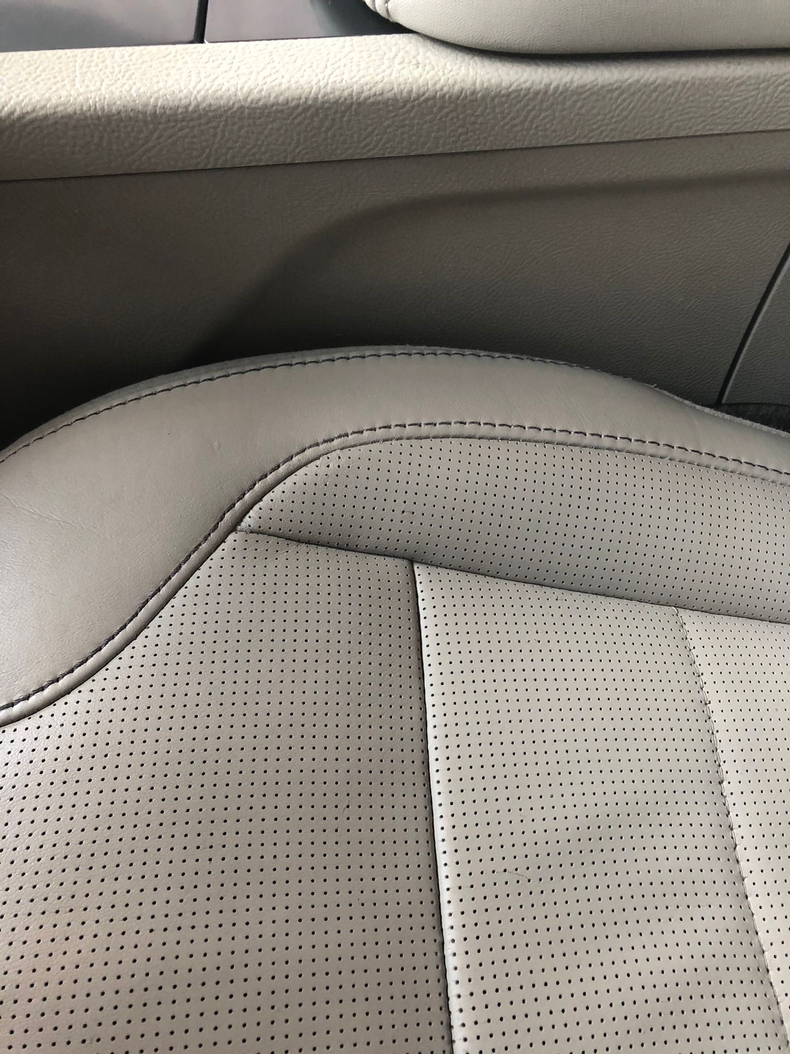 Leather Seat Burn Hole Repair