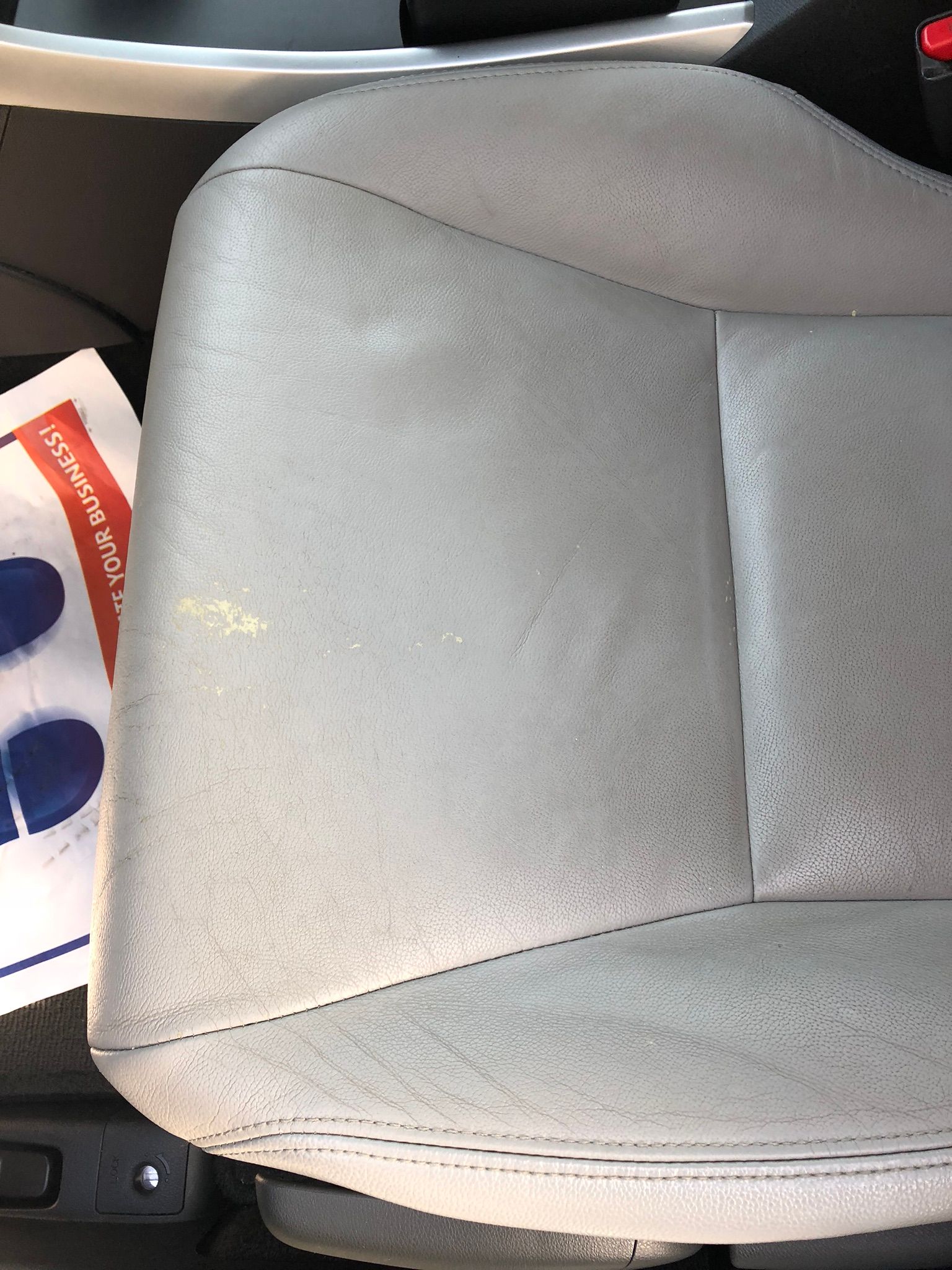 Leather Seat Faded and Scratches