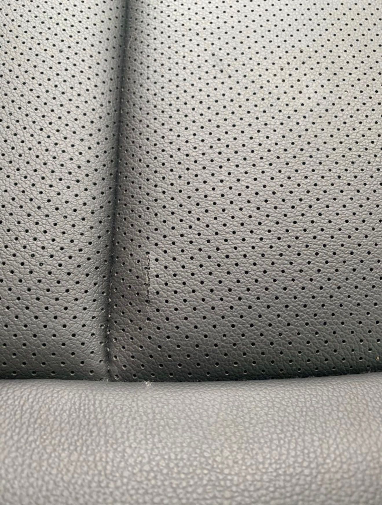 Cut in Perforated Leather Seat
