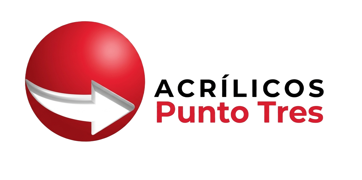 Un logotipo que muestra una esfera roja con una flecha blanca apuntando hacia la derecha, junto al texto