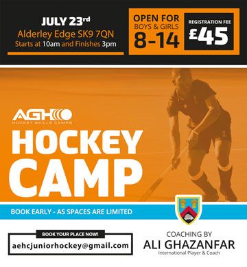 AGHockey advertisement for a hockey camp for boys and girls