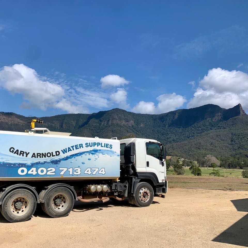 Water Truck delivering Water to a Rural Area — Gary Arnold Water Supplies in Uki, NSW