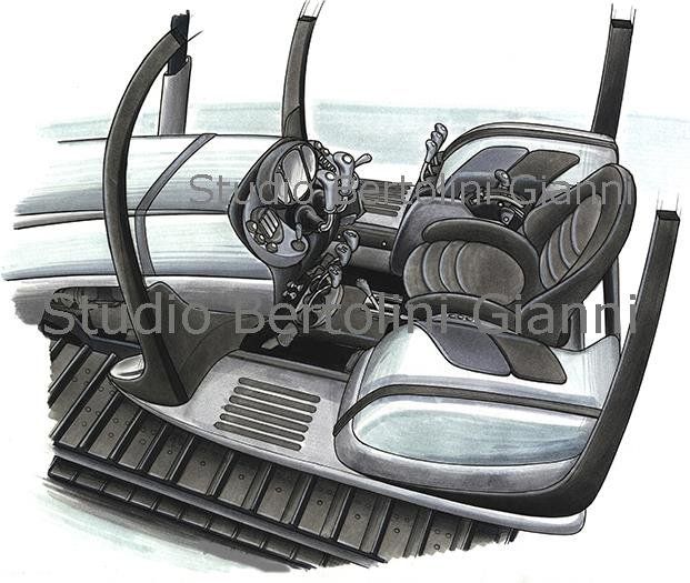 disegno interni mezzo agricolo