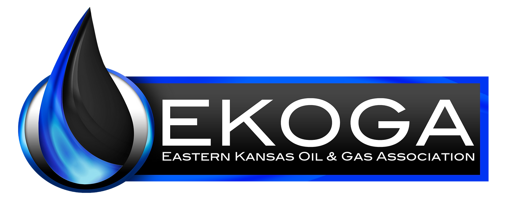 The logo for ekoga eastern kansas oil and gas association