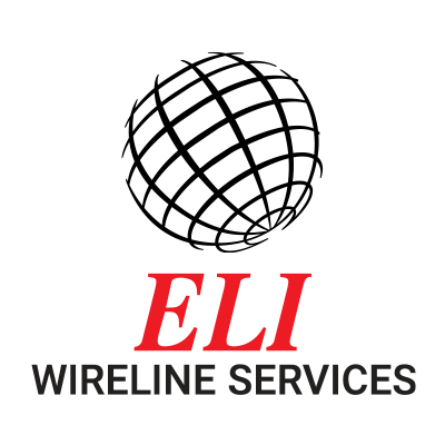 A logo for eli wireline services with a globe on the top