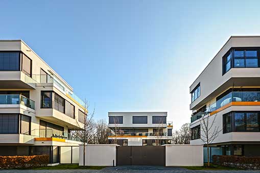 Modern housing in the city - urban residential buildings