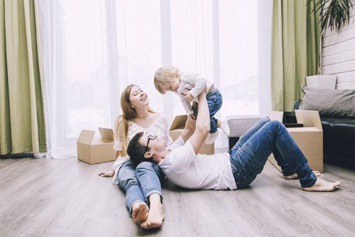 Family In Their New Apartment