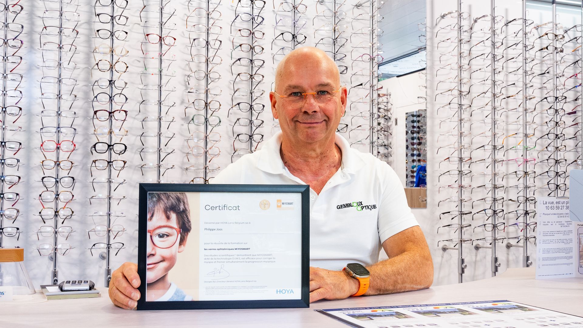 Gembloux Optique votre opticien certifié pour les verres MiYOSMART