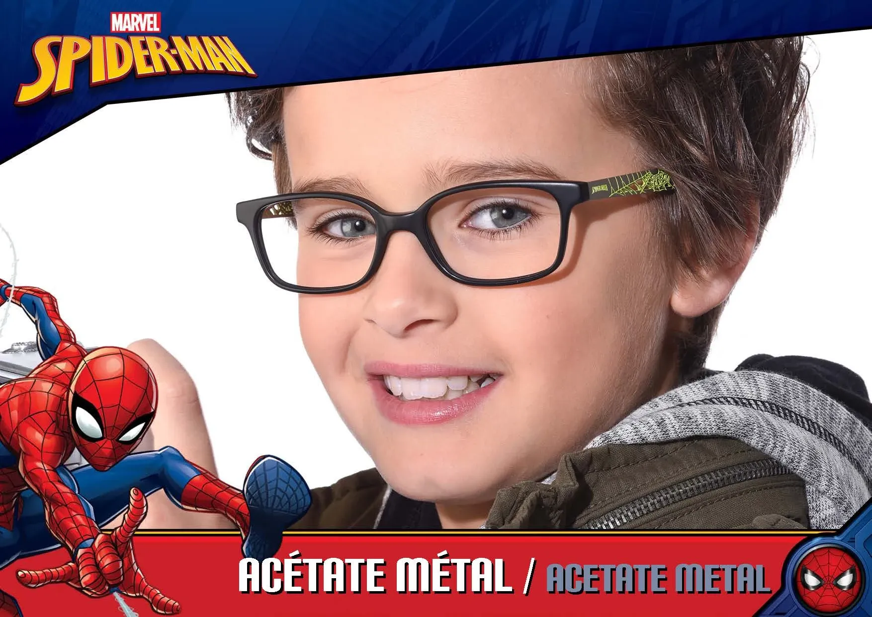 lunettes pour enfant spider man - gembloux optique