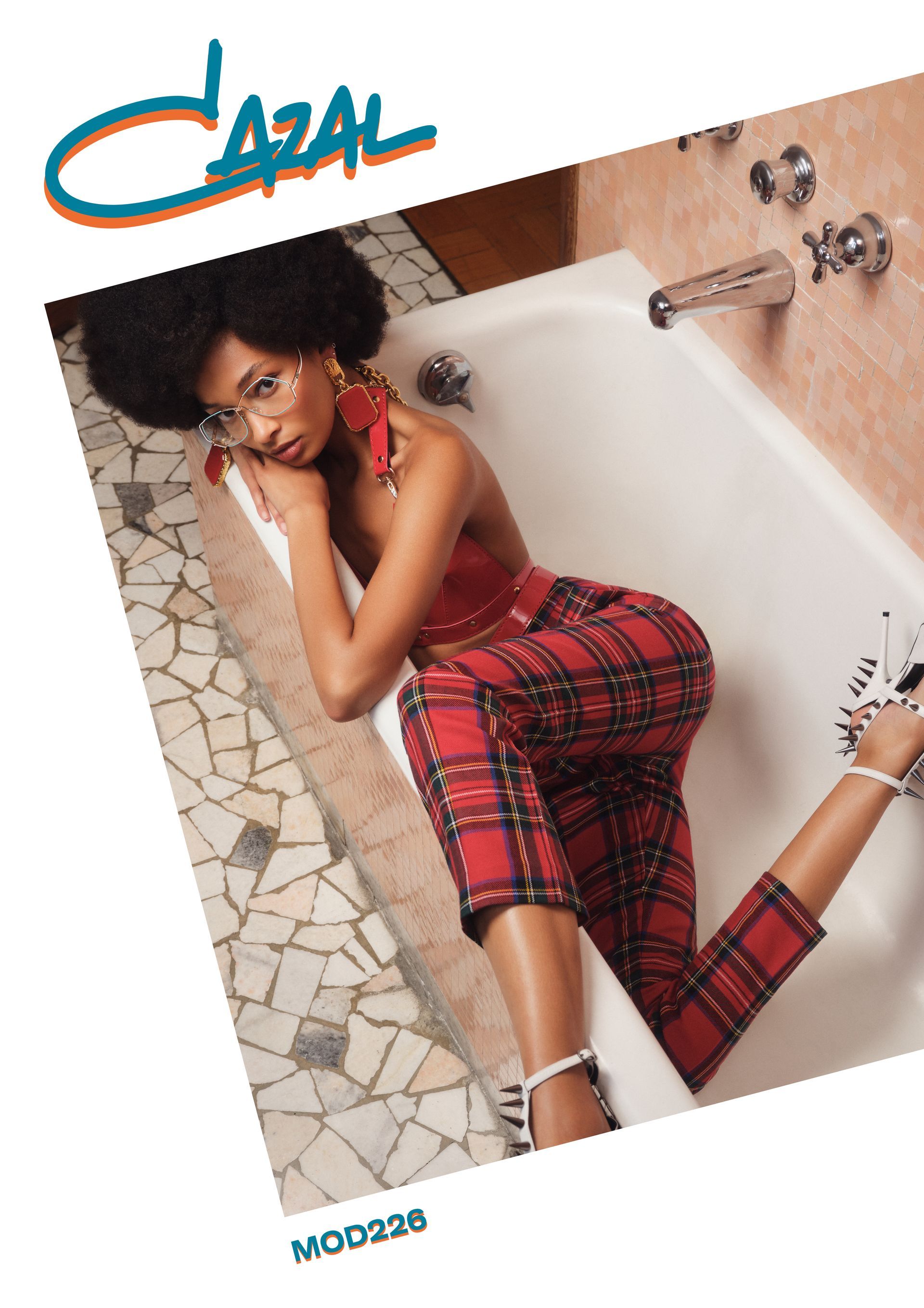 Lunette marque CAZAL - monture de lunettes ultra mode et design pour na pas passer inaperçu - vendue chez Gembloux Optique