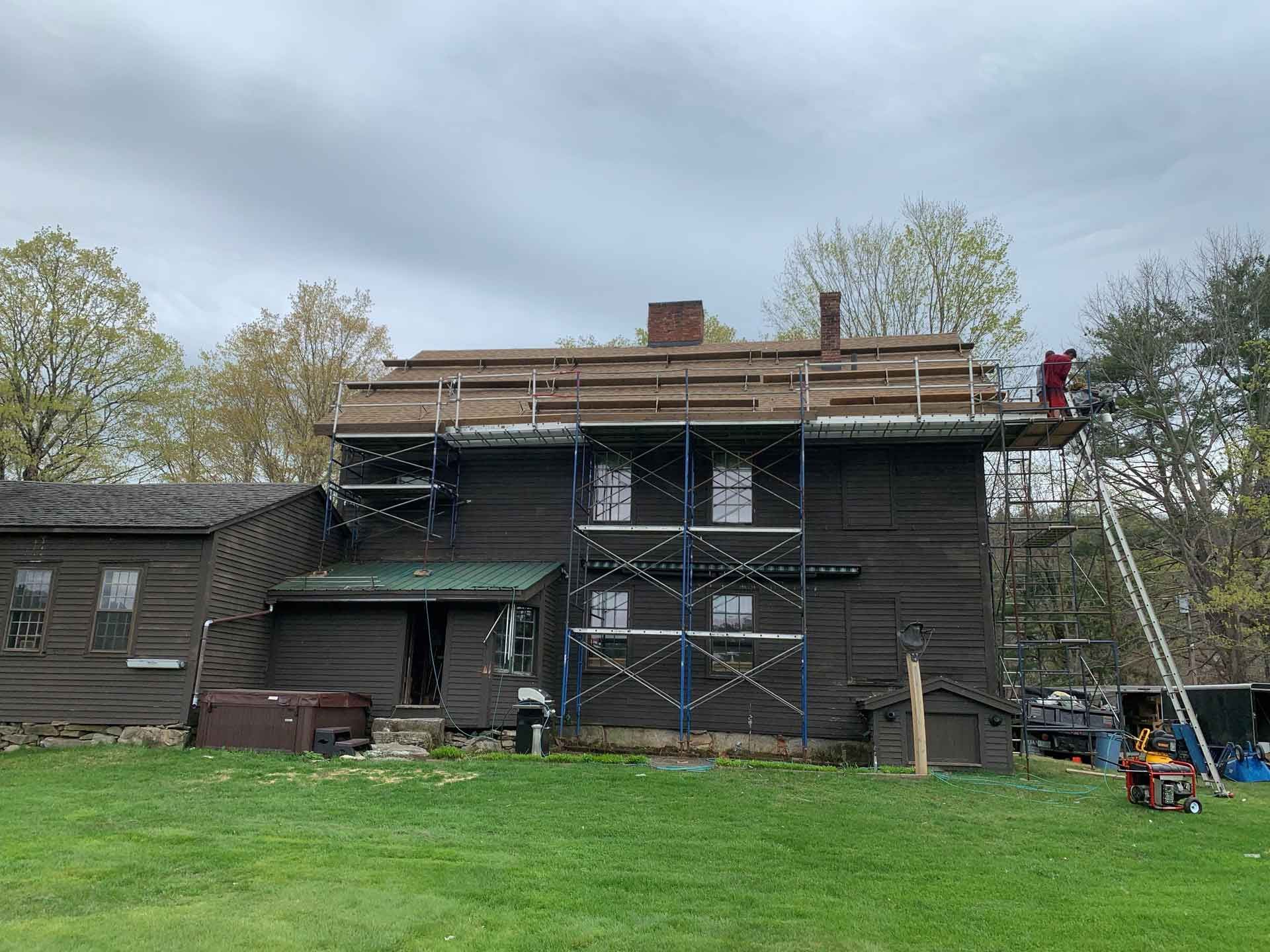 House Under Construction — Keene, NH — W.E. Brown Roofing