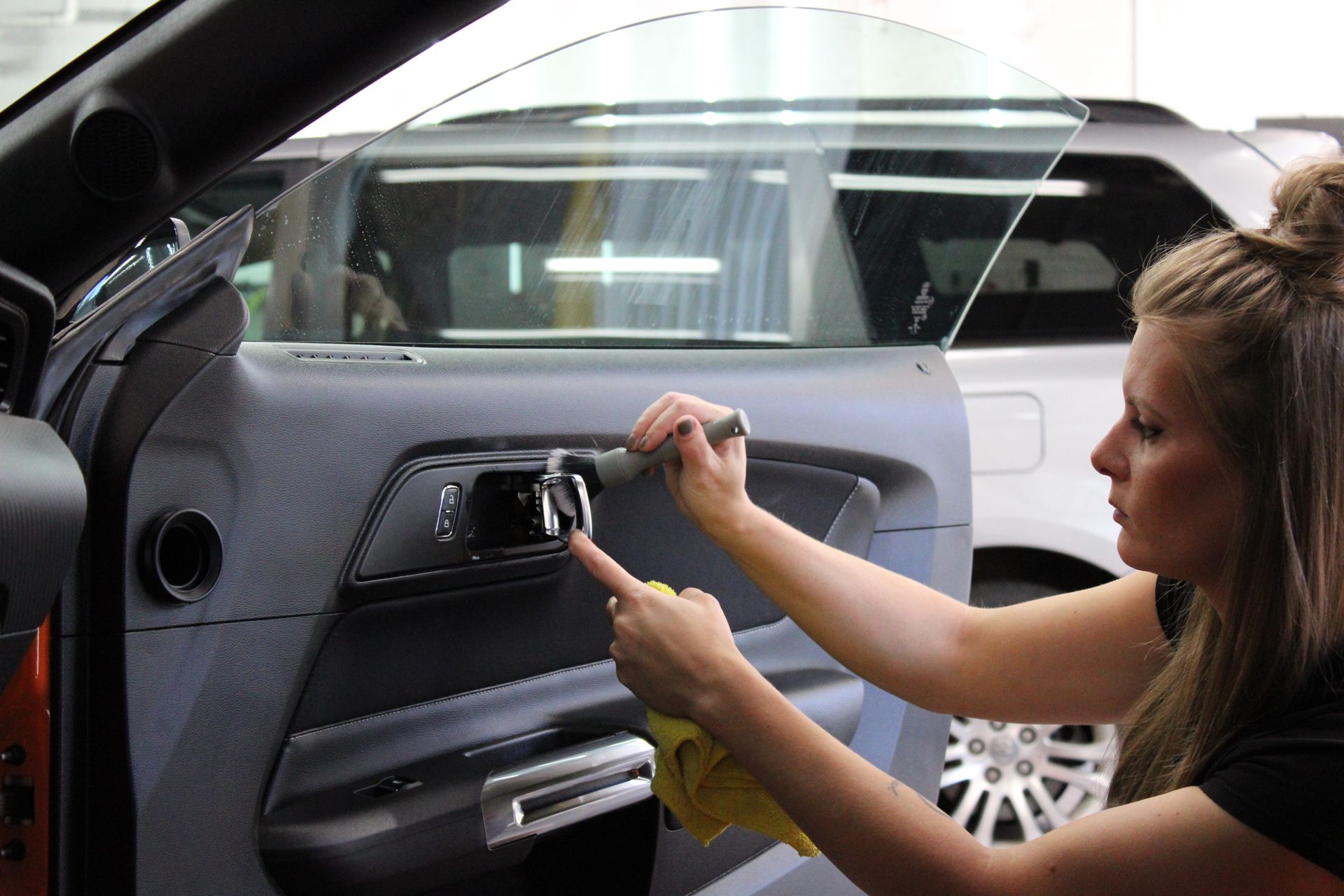 Water beading from ceramic coating