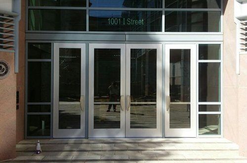Industrial Door Company offers glass storefront doors for all types of businesses in & around Sacramento, CA