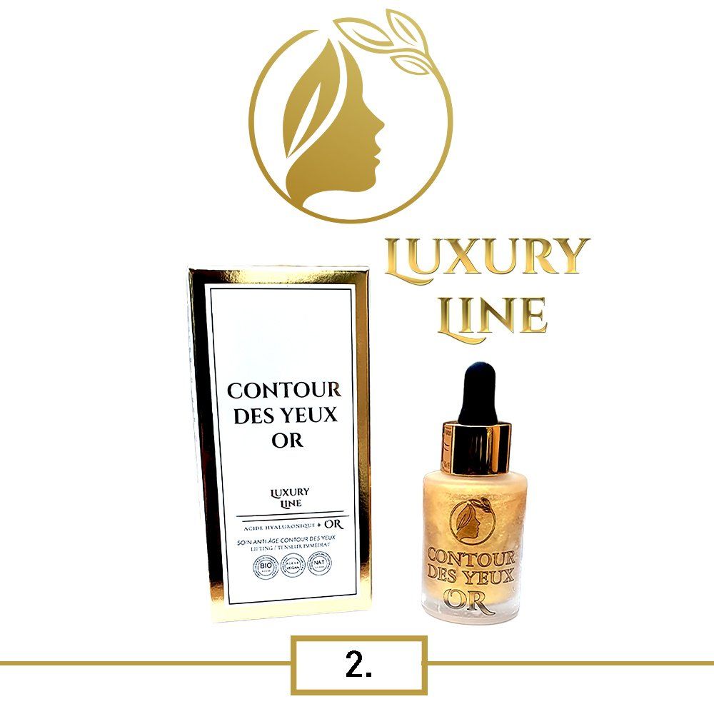 Soin revitalisant du contour de l'oeil aux feuilles d'OR anti-cernes, anti-poches BIO & VEGAN