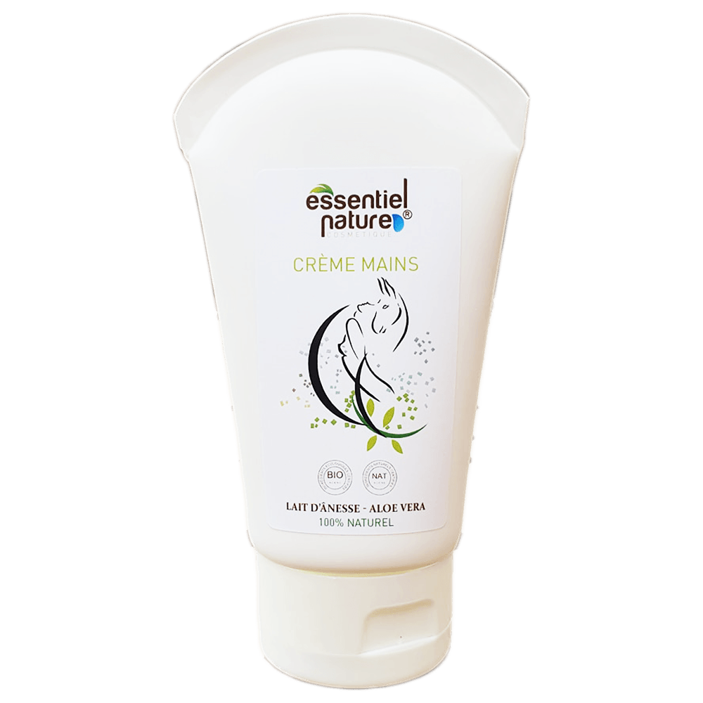 Crème spéciale pour les mains 100% naturel avec 40,29% d'ingrédients BIO. Un cosmétique clean pour entretenir et réparer la peau de vos mains.  Notre crème pour les mains bio est d'une texture agréable, légère mais surtout elle hydrate et nourrit en profondeur sans laisser de film gras sur votre peau. Son odeur douce et légère ne peux que vous satisfaire !  Tube de 75ml