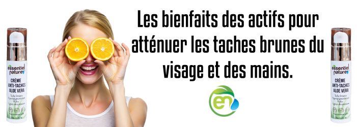 Les bienfaits des actifs pour atténuer les taches brunes du visage et des mains.