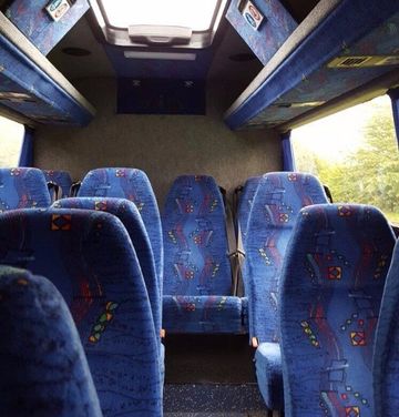 interiors of a bus