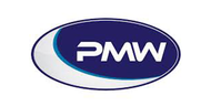 PMW logo: dark blue oval with 