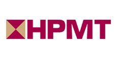 HPMT logo: maroon and gold geometric design next to the letters 