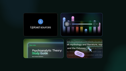 Four rectangular interface panels. 
