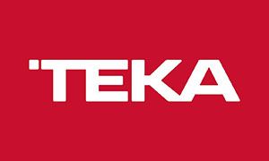 "TEKA" white text on a red background.