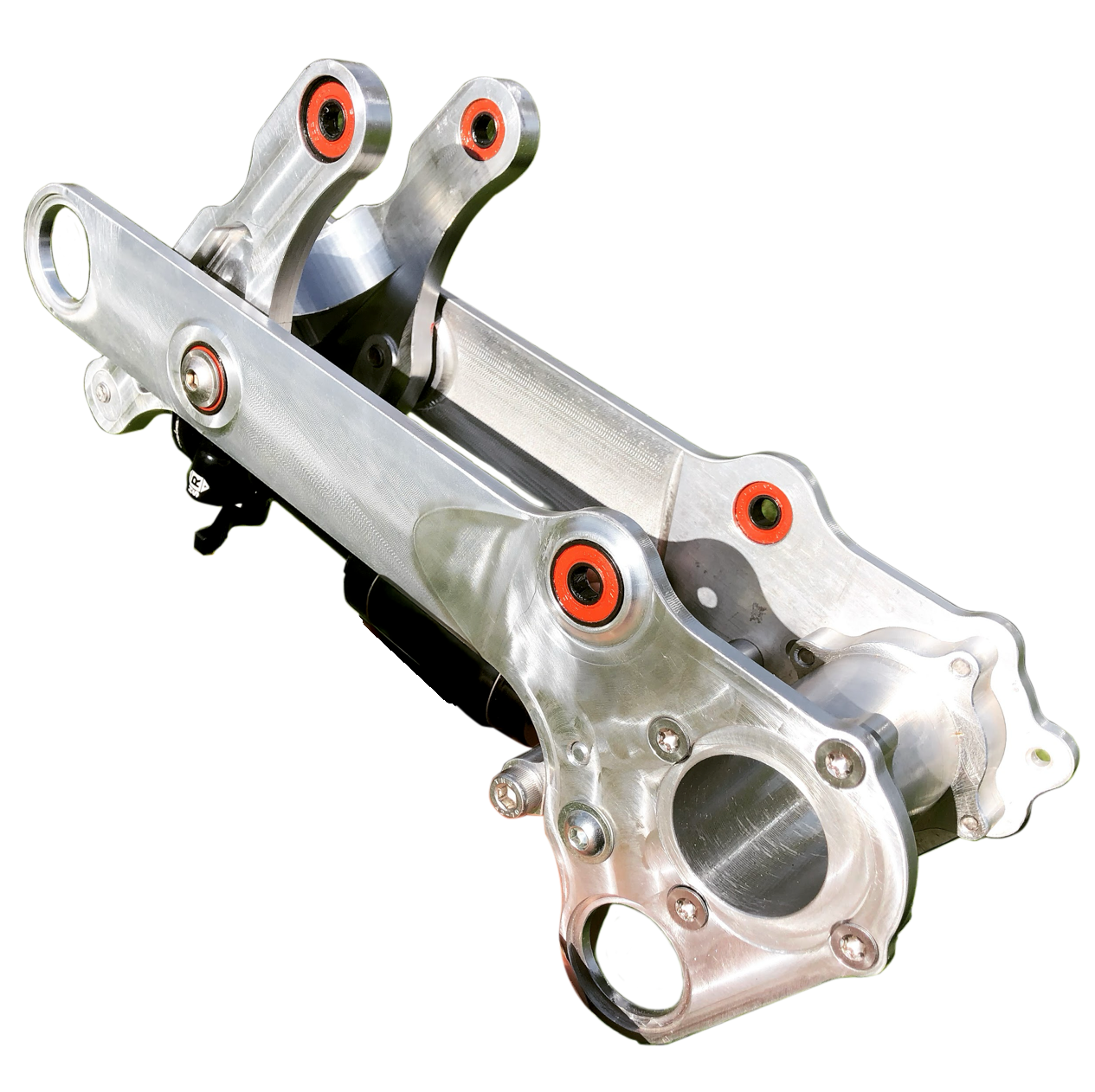 Silver KEEPER Alpha Section with red bushings.