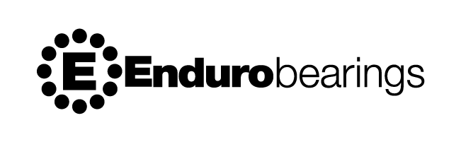 Logo for Enduro bearings: black letter 