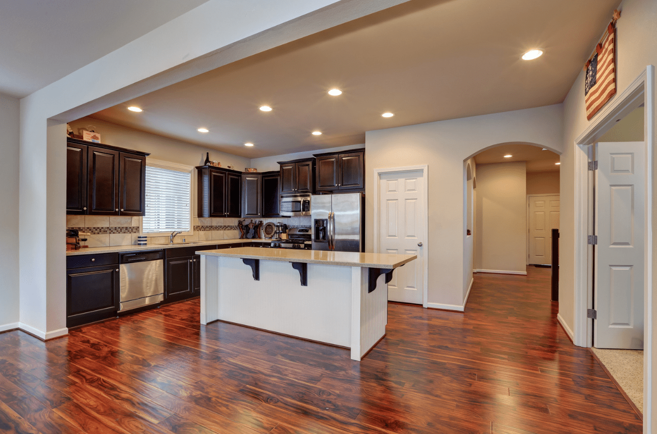 Freshly remodeled kitchen