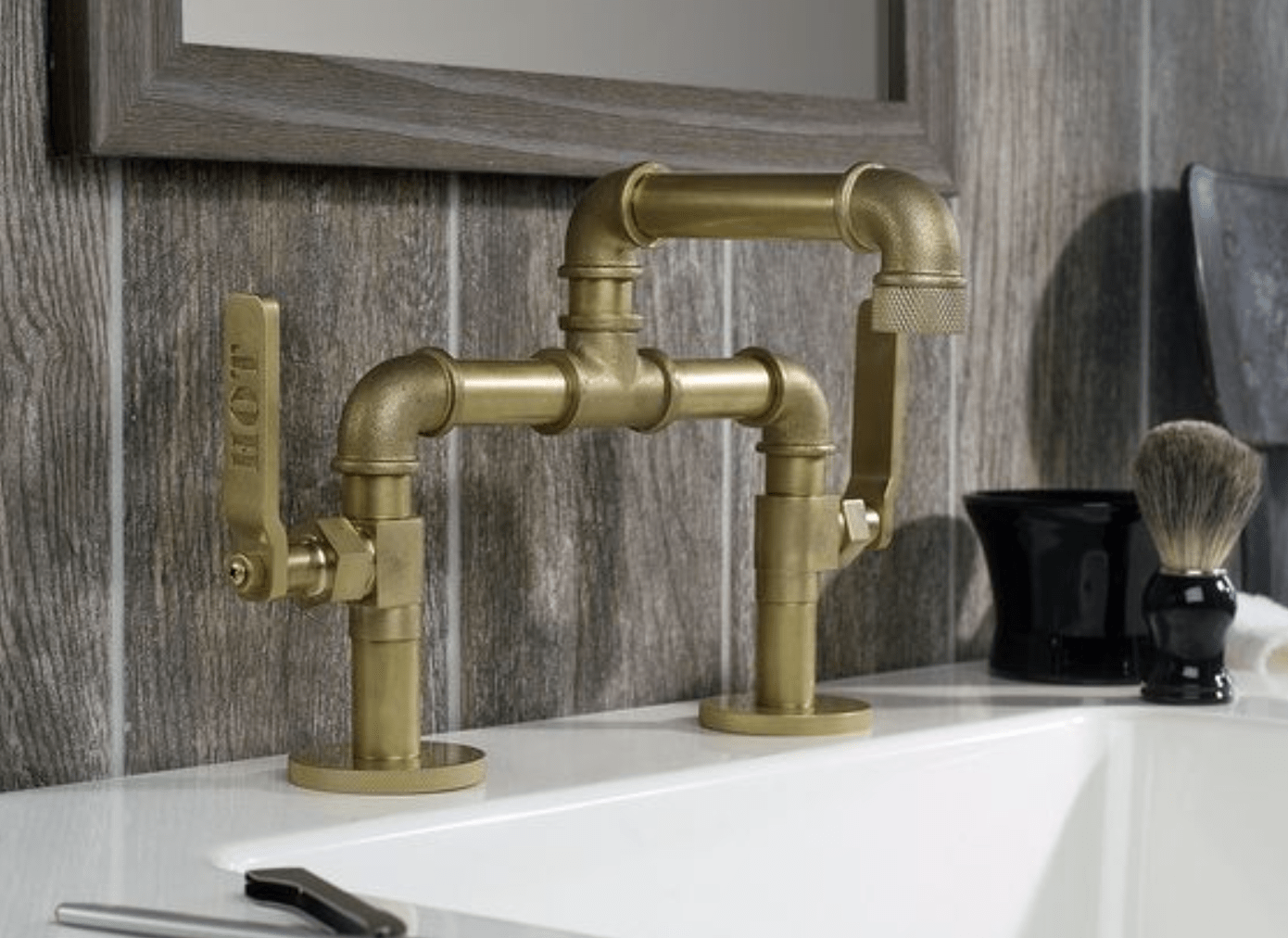 Industrial Chic faucet and sink