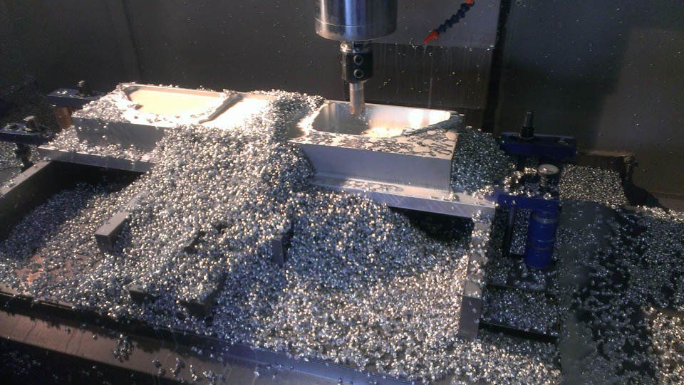 Macchina fresatura lavoro ultimato